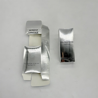 Boîtes en carton rigide argentées pour pinceaux de maquillage, avec logo personnalisé en relief, recyclables, pour pinceaux à cheveux