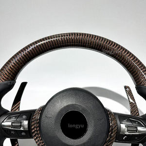 Volante de fibra de carbono de oro hilado para <span class=keywords><strong>BMW</strong></span> 4 <span class=keywords><strong>m</strong></span> Series M4 428i 430i 435i 440i <span class=keywords><strong>420d</strong></span> M4gtr M4gts 420 428 430 435 440 420 435 I - Product Image 5