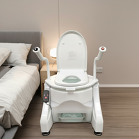 Chaise de toilette avec roulettes UKOM Power Aid Device pour personnes âgées et handicapées