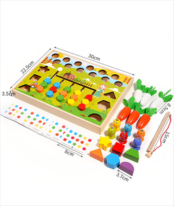 Hot 3D multifuncional madera divertido rompecabezas <span class=keywords><strong>GameBox</strong></span> Montessori iniciación educativa temprana para niños y niñas - Product Image 6