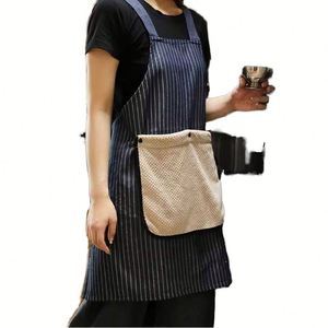 Tablier de nettoyage personnalisable en tissu Taslon pour adulte avec grandes poches, logo brodé et design de ceinture détachable pour le nettoyage - Product Image 1