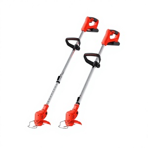 Tondeuse à gazon sans fil portable 21V avec batterie au lithium 1200mAh 120W, taille-haie électrique, poignée télescopique réglable en hauteur - Product Image 1