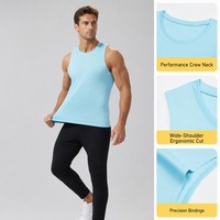 Canotta Senza Maniche di Alta Qualità, Asciugatura Rapida, Traspirante, per Palestra e Corsa, Design Personalizzato OEM ODM con Logo Stampato, Unisex
