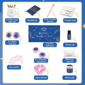 Coffret Cadeau Spa Luxueux pour Soins Corporels à Domicile et Bombes de Bain, Comprend Hydratant, Chaussette, <span class=keywords><strong>Bougie</strong></span>, Savon de Douche - Product Image 6