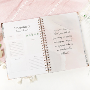 Impresión personalizada Mi diario de embarazo Recuerdo de tapa dura <span class=keywords><strong>Maternidad</strong></span> <span class=keywords><strong>Prenatal</strong></span> Diario Mensual Registro de memoria Mamá y bebé Diarios - Product Image 3