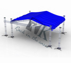 Estructura de iluminación para espectáculos, truss plateado de 290x290 mm, truss de aluminio portátil para escenarios, truss de exhibición para eventos. - Product Image 2