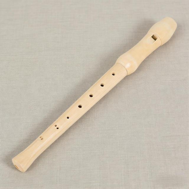 IRIN Wooden Color Soprano Recorder 8 Hole German Fingering Durable Body with PVC Bag for School Music Education