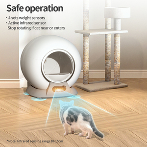 Nouvelle litière automatique autonettoyante 65L, écologique, anti-odeurs, facile <span class=keywords><strong>à</strong></span> nettoyer, grand espace pour un bac <span class=keywords><strong>à</strong></span> déchets surdimensionné - Product Image 1