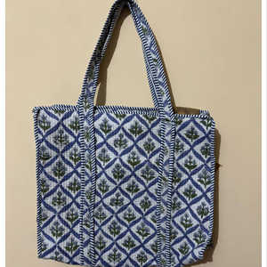 Bolsa de Mano de Algodón Acolchado Altamente Personalizable, Juego de 3 Bolsas de Mercado Hechas a Mano con Bolsillos, Bolsa de Hombro a Precio de Mayoreo - Product Image 1