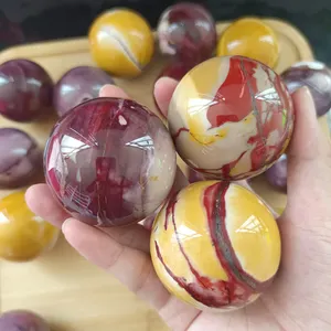 Wholesale Mookaite Jasper Spheres Healing Quartz Crystal Feng Shui Mookaite Jasper Balls For Meditation