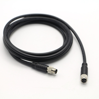 Câble d'extension M12 étanche IP68 haute flexibilité 4 broches (-20~+85°C 1M/Personnalisé) pour système Ethernet industriel Profinet