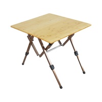 Cnlf – Table pliante de Camping, cadre en aluminium, en plastique, bois, bambou, pour pique-nique, Offre Spéciale