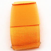 Attache de câble réutilisable à double face, taille personnalisée, logo imprimé, sangle élastique réglable à crochet et boucle avec boucle