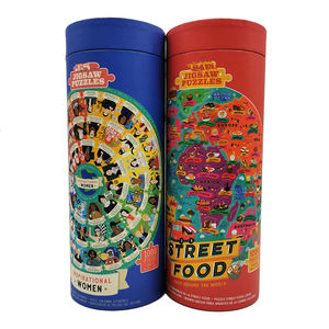 Rompecabezas de papel para niños y adultos de fabricante profesional de alta calidad, rompecabezas redondo de diseño personalizado educativo, 1000 piezas - Product Image 4