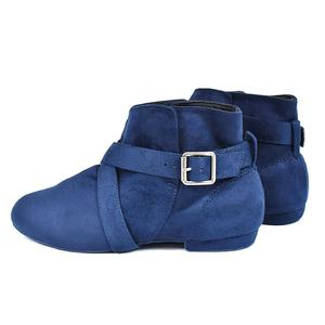 EVK011Standard Folk Rouge Latin Femmes Salle De Bal Femmes Ligne Femme <span class=keywords><strong>Danse</strong></span> Salsa Western <span class=keywords><strong>Country</strong></span> Daim Longues Chaussures De <span class=keywords><strong>Danse</strong></span> Bottes - Product Image 2