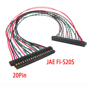 Kabel Harness Layar LVDS Twisted Pair Pitch 1.25mm 20Pin JAE FI-S20S Tahan Suhu Tinggi untuk Peralatan LCD Kontrol Industri - Product Image 1