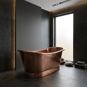 Bañera Ecológica para Adultos, Bañera de Cobre Independiente para Baño, Bañera Rectangular con Tapa, Duradera y Ecológica - Product Image 5