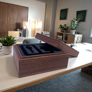 Caja de madera de sándalo tallada a mano con elegancia Belleza atemporal hecha a mano con servicios de fabricación de serenidad ofrecidos - Product Image 6
