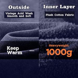 2025 Acid Wash Hoodie para mujeres y hombres Oversized Heavyweight Distress Cotton Fleece Zipper Hoodie Vintage Zip-XXS Size - Product Image 2