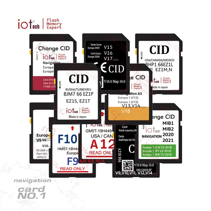 Iotech นำทาง GPS No.1 Rlink Live Carminat 10.65 10.85แผนที่ปรับปรุงการ์ด SD สำหรับเรโนลต์ยุโรป