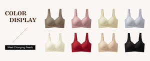 Soutien-gorge T-shirt sans armatures pour femme, sans coutures, respirant, fin, push-up, confortable, doux, couvrant intégralement - Product Image 5