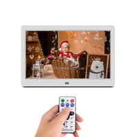 PROS Smart 10 "Digitaler Bilderrahmen Full HD 1080P Display Video Digitaler Foto rahmen Hintergrund musik USB SD Slot Kalender Alarm