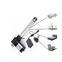Actuador lineal de cama de elevación de carrera larga de alta calidad, silla de masaje ajustable, varilla de empuje, actuadores de apertura de ventana baratos