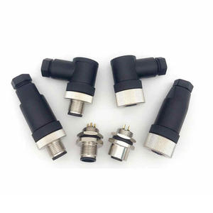ขั้วต่อสายไฟฟ้าแบบวงกลม M12 Ip68 ป้องกันน้ำและฉนวนกันความร้อน แบบเสียบเร็ว ตรง - Product Image 6