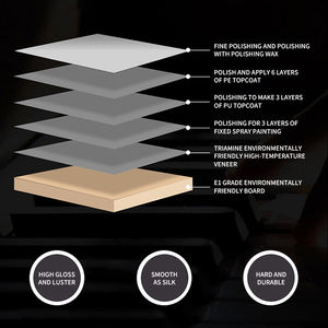 Banc de <span class=keywords><strong>piano</strong></span> en bois vintage, tabouret de <span class=keywords><strong>piano</strong></span> <span class=keywords><strong>hydraulique</strong></span> - Product Image 3