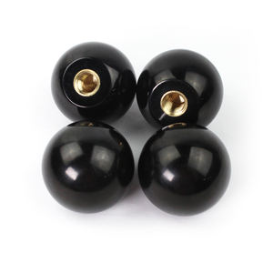 Perilla de Bola de Plástico Negro con Superficie de Espejo, M6 M8 M12, Perilla de Bola de Baquelita, Perilla Redonda, Molde de Inyección de Plástico para Tuercas - Product Image 5