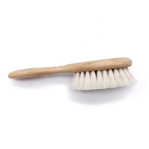 Nuevo cepillo facial de madera de haya con limpiador de cepillo facial de lana para uso corporal - Product Image 4
