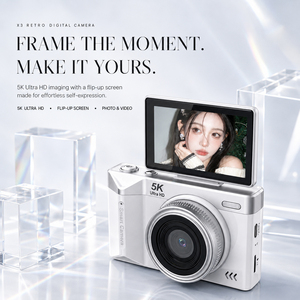 Cámara Digital Compacta 5K 96MP con Pantalla Abatible, Autoenfoque, Cámara Portátil para Vlogging y Fotografía para Estudiantes y Principiantes - Product Image 1