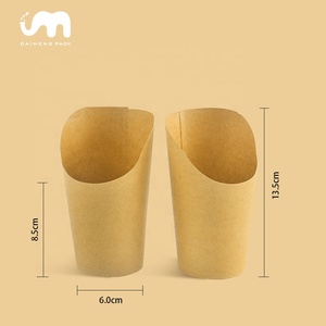 <span class=keywords><strong>Taza</strong></span> desechable <span class=keywords><strong>de</strong></span> papel para patatas fritas personalizada, caja <span class=keywords><strong>de</strong></span> patatas fritas, tazas con cuchara para patatas fritas impresas con logotipo personalizado, tazas para aperitivos, fábrica personalizada - Product Image 5