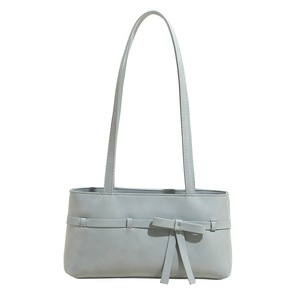 Sac à bandoulière tendance style coréen, bleu clair <span class=keywords><strong>brillant</strong></span>, en similicuir huilé - Product Image 2