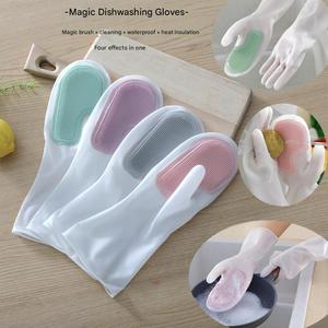 Magic Cleaning with <b>Scrub</b> <b>Brush</b> Reusable for Kitchen Household and Pot Cleaning - Product Image 2