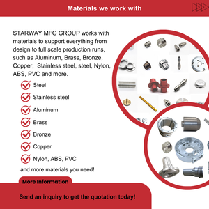 Service de prototypage rapide par fraisage <span class=keywords><strong>CNC</strong></span> STARWAY, service complet, usinage <span class=keywords><strong>CNC</strong></span> personnalisé, usinage <span class=keywords><strong>CNC</strong></span> pas cher, service d'usinage <span class=keywords><strong>CNC</strong></span> personnalisé pour les vannes - Product Image 2