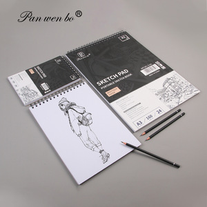 Bloc de <span class=keywords><strong>dessin</strong></span> spirale 8K A3 A4 pour croquis en extérieur, idéal pour étudiants en art, fournitures en gros - Product Image 3