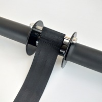 Barres d'entraînement de rouleau de force de triceps de bande noire de poignet d'avant-bras de gymnastique à la maison avec la poignée en mousse molle
