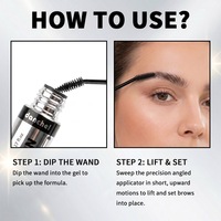 Gel Coiffant Sourcils Teinté Transparent Imperméable et Anti-Transpiration, Fixateur Naturel Longue Durée pour un Façonnage Quotidien des Sourcils, Cosmétique de Beauté