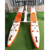 Vélos d'eau gonflables bleus de Waterbike portatif commercial avec le Waterbike de planche à pagaie pour le bateau de pédale de lac