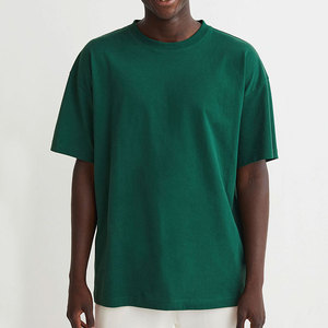 T-shirts en coton de haute qualité à épaules tombantes, t-shirts de luxe 240 g/m², t-shirt oversize décontracté d'été à col rond, t-shirt uni et ample - Product Image 1