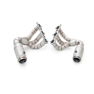 Collecteur d'échappement haute performance en acier inoxydable pour <span class=keywords><strong>Porsche</strong></span> <span class=keywords><strong>911</strong></span> 991.1 3.8 <span class=keywords><strong>Carrera</strong></span> <span class=keywords><strong>S</strong></span> 4S 2011-2015, collecteur de course à longueurs égales - Product Image 4
