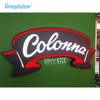 Al Aire Libre Led Pylon Sign Light Box Modern Monument Sign Design para publicidad