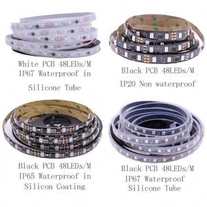 Tira de luces led de colores cambiantes, cinta de iluminación <span class=keywords><strong>btf</strong></span> de 12v, ws2811 rgb 5050, con mando a distancia - Product Image 2