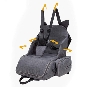 Mochila GRANDE unisex para pañales <span class=keywords><strong>de</strong></span> bebé, bolso <span class=keywords><strong>de</strong></span> hombro con silla, viajes al aire libre, novedad - Product Image 6