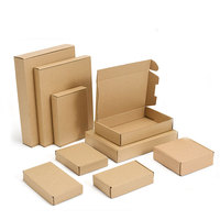 Boîte d'expédition en papier kraft, livraison rapide, boîte en carton ondulé, logo personnalisé, boîte d'expédition en carton