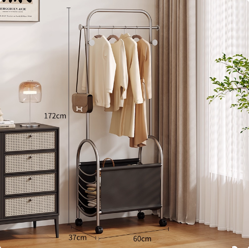 Silver-Gray Frame + Leather Black