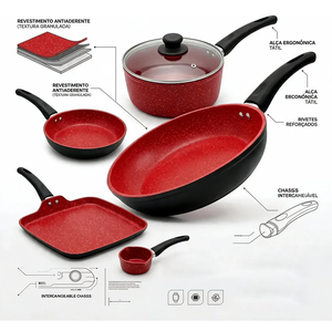 Poêle à frire en aluminium antiadhésive pour cuisinières à gaz et à induction – Offre spéciale - Product Image 3