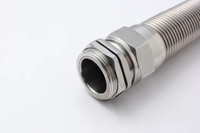 Pg7 Anti-pli Protection Anti-pli câbles en acier inoxydable Ip68 connecteurs de poignées de cordon flexible en spirale étanche au liquide