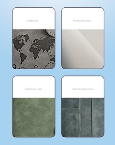 Funda de Pasaporte de Lujo de Cuero Antirrobo Más Vendida con Cierre Magnético, Cartera Decorativa y Tarjetero Estilo Moderno - Product Image 6